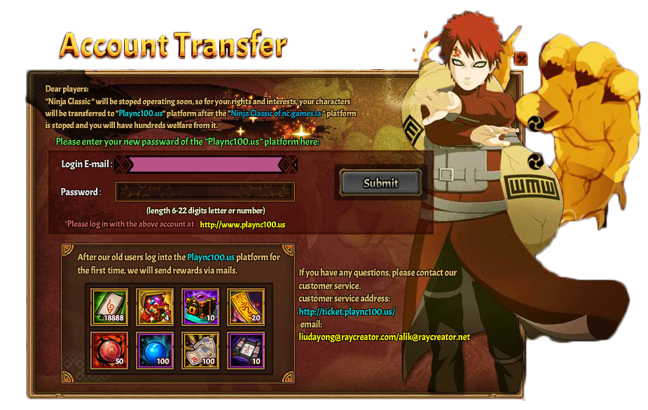 Naruto Online - Dear Players, We have received the login