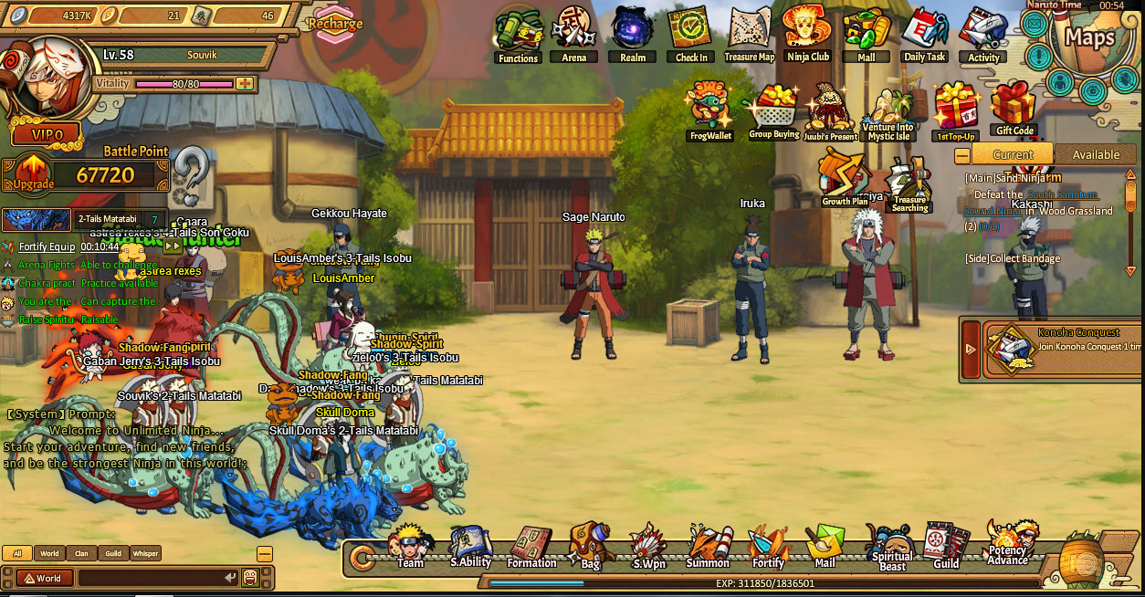 ninja village naruto game