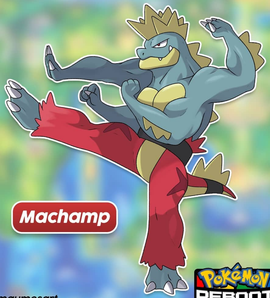 Machamp Of The Rebooted Kanto Region Ultimate Pokedex Wiki Fandom