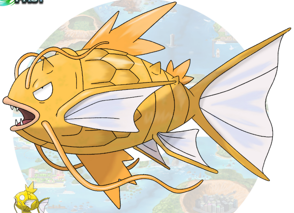 Qwilfish, seaking, goldeen, dunsparce, magikarp, bulbapedia, pokedex,  Pokémon, fish, plant