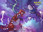 The Weather Trio is from Hoenn, making Kyogre,Groudon, and Rayquaza.