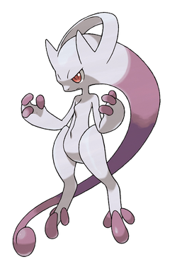 Hi-res Pokémon Art — circa 2003, Mewtwo art for Pokémon Fire Red and