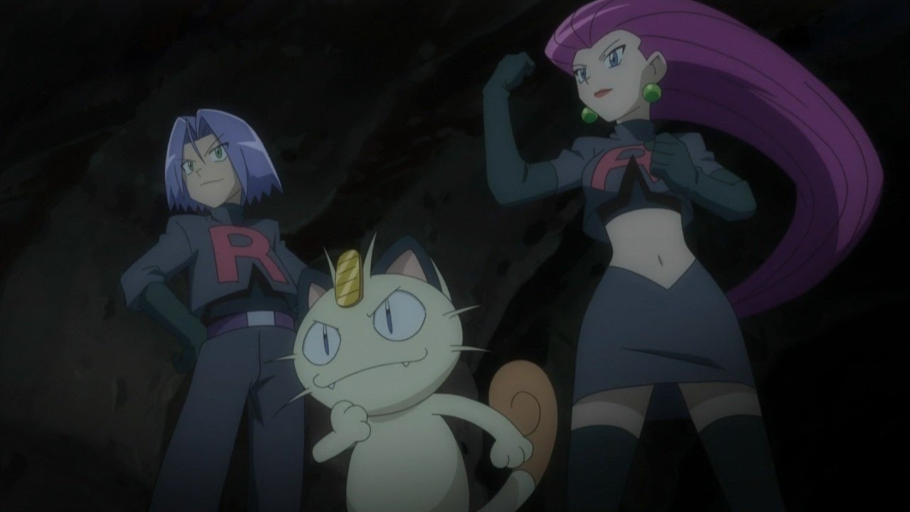 pokemon #teamrocket #jessie #james #meowth #indigoleague #persian