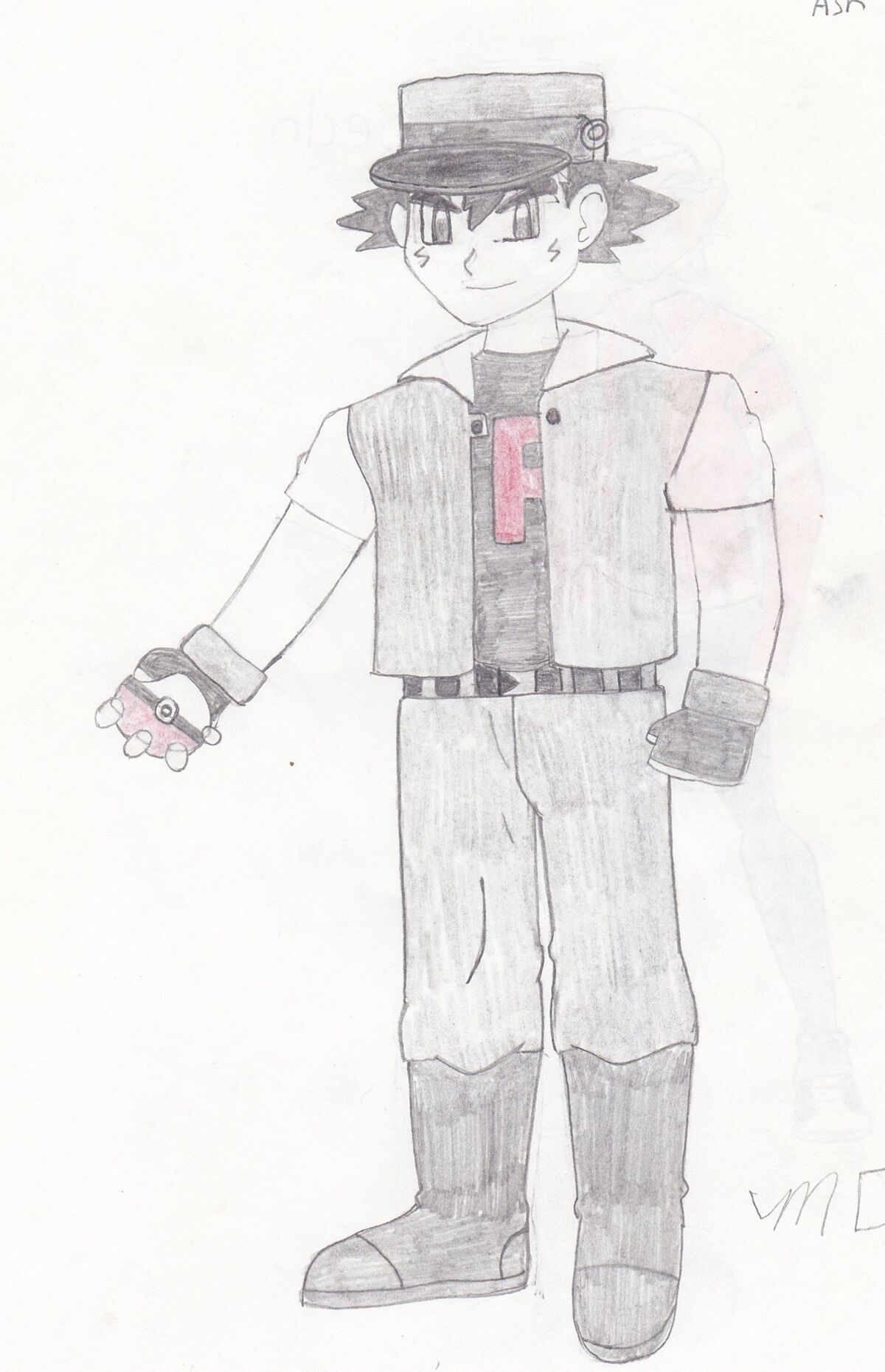 My ash Ketchum drawing : r/pokemon