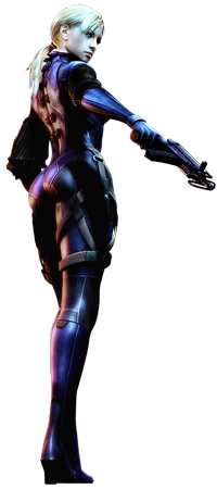 jill valentine from resident evil 5, in battle suit outfit