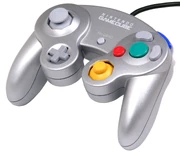 Silver GameCube controller
