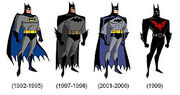 DCAU batsuits