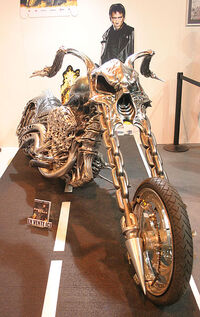 Ghost Rider (2007) - Custom Panhead Chopper  Ghost rider motorcycle, Ghost  rider, Ghost rider marvel