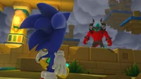 Zavok trying to manipulate Sonic with the loss of his friends.