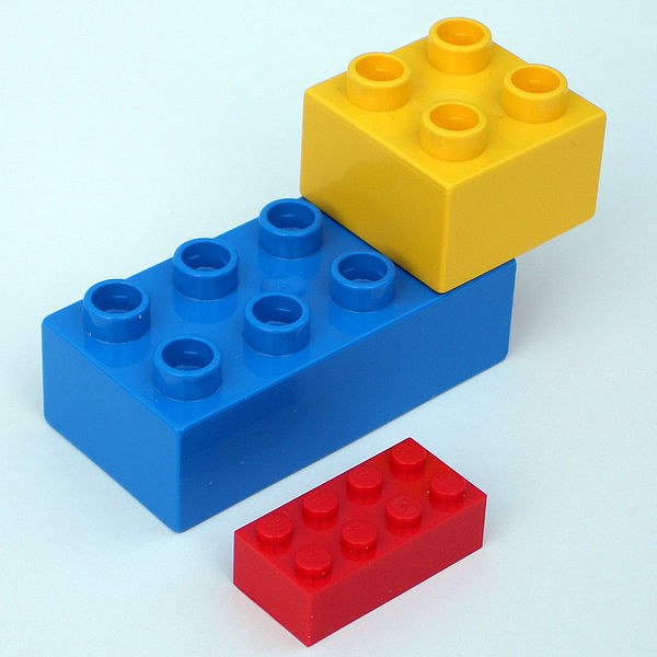 lt blue Lego Duplo Item Arch 2x4 2" Tall 1 