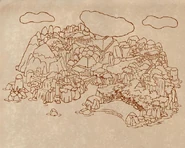 Full linework of Floating Island that has been featured in Japanese Sonic & Knuckles instruction manual.