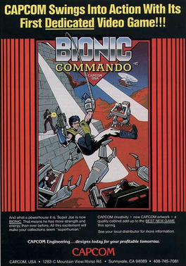 Bionic Commando Nintendo Nes Retro Video Game Metal Poster