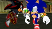 Shadow's first known display of Chaos Control.