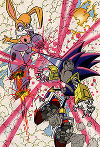 Bunnie vs Mecha Sonic