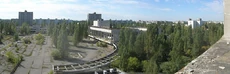 The level "All Ghillied Up" takes place in , featuring several iconic aspects of the abandoned city, such as this square.