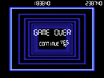 Set of retro video game words like game over, player 1, press