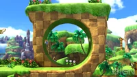 Classic Sonic goes through Green Hill in Sonic Generations.