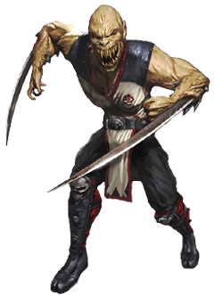 A drawing of Baraka from Mortal Kombat 2 what I done a long time