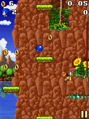 Sonic jumping up  (original version).
