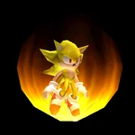 Super Sonic in the Dreamcast version.
