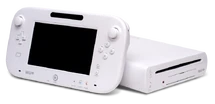Wii U (right) and its .