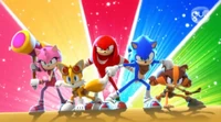 The main cast of Sonic Boom as they appear in the TV series.