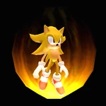 Super Sonic in the GameCube version.