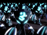 A troop of  Echidna warriors as seen in .