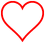 Red-outline heart icon