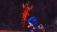 Even with his enormous size, Iblis can still make immense leaps.