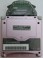 A Pearl Pink  with the wireless adapter attached