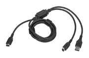 A second-gen cable that also has dual plugs for older Game Boy systems