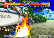 Gameplay screenshot showcasing a match between  and .