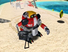Gamma in Drive Mode, from Sonic Adventure DX: Director's Cut.