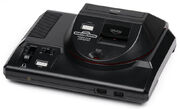 Sega Power Base Converter on a Model 1 Genesis