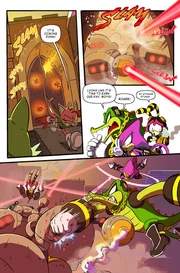 Team Chaotix defending the City, from .