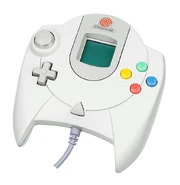 The VMU shown inside the controller.