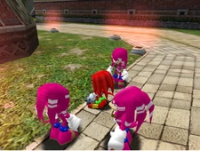 The Knuckles Clan's members in comparison to , from .