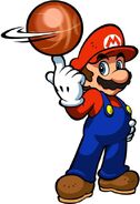 Mario, as seen in Mario Hoops 3 on 3.