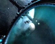 A "jumpgate" of the , part of a space-travel network.