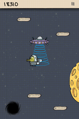 Doodle Jump game in popup
