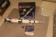 Lego Saturn V rocket