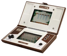 A Game & Watch with  as pre-installed game.