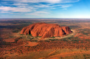 Uluru, helicopter view, cropped