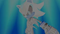 Shadow executing Chaos Control in gameplay.