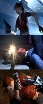 Claire was designed to be tougher than in Resident Evil 2, as is evident from these moments from the -inspired opening cinematic.