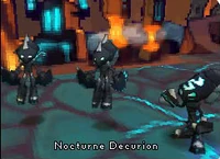 A Nocturnus squad in Sonic Chronicles gameplay