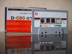 Early 1980s TDK D 60 Audio Cassette