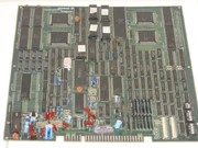 A  (PCB) of the arcade game.