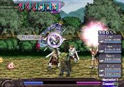 Ar tonelico battle screenshot
